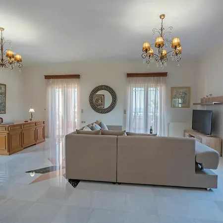 Villa With 4 Bedrooms In Rethymno, With Wonderful Sea View, Private Po